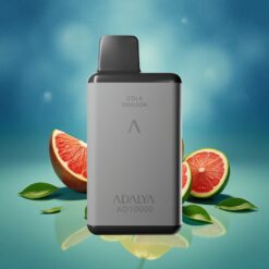 Adalya AD 10000 Pūkų Berlyno Naktis Erdvės Pilka 14 ml 2% Nikotino USB-C