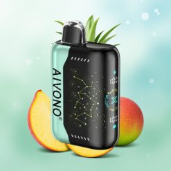 Aivono AIM BOOM 25000 Pūkštelių Rūgštus Mango Ananasas Type-C 28ml 650mAh 1.2Ω Tinklelio Apvija 90g
