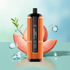 Al Fakher Crown Bar 15K Persikų Ledas Hypermax DTL 600mAh Type-C 22ml
