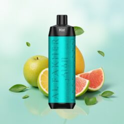 Al Fakher Crown Bar 8000 Kristalinis Vienkartinis Išgarintuvas Mėta USB Type-C 18ml 5mg 0.6ohm