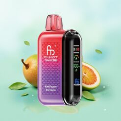Fumot Tornado 20000 Pūkų Kiwi Pasiflora Guava Dviguba Tinklelinė Apvija 20ml Protingas Ekranas Oro Srauto Valdymas 2% Nikotino Vieno Variklio Režimas