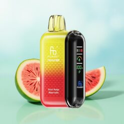 Fumot Tornado 20000 Puskų Vienkartinė Vapė Persikas Mango Arbūzas Dvigalė Tinklelinė Apvija 20ml Skysčio Talpa