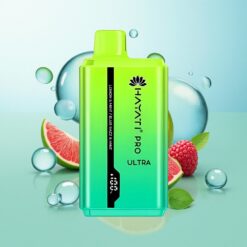 Hayati Pro Ultra 15000 Pūkų Citrina & Mėta Mėlynoji Razz & Mėta Disposable Vape