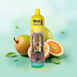 UWIN Tornado 35K Muzikinis Kiwi Pasiflora Guava 35 000 Traukimų 600mAh Tipo-C Įkrovimas 1.0 Ohm Tinklelio Apvija